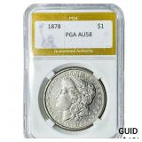1878 Morgan Silver Dollar PGA AU58