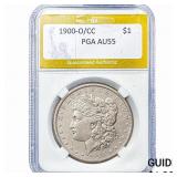 1900-O/CC Morgan Silver Dollar PGA AU55