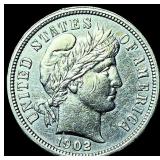 1902-O Silver Barber Dime CLOSELY  UNCIRCULATED
