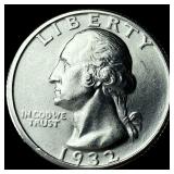 1932 Silver Washington Quarter UNCIRCULATED