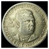 1947-S Silver Half Dollar Booker T. Washington CHO
