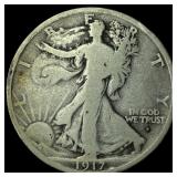 1917 Walking Liberty Half Dollar LIGHTLY CIRCULATE