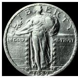 1927 Standing Liberty Silver Quarter CHOICE AU
