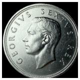 1950 South Africa Silver 5 Shillings UNCIRCULATED