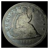 1839 Seated Liberty Quarter LIGHTLY CIRCULATED