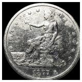 1877-S Silver Trade Dollar CLOSELY  UNCIRCULATED