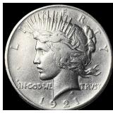 1921 Silver Peace Dollar CHOICE AU