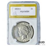 1923-S Silver Peace Dollar PGA MS64