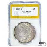 1889-O Morgan Silver Dollar PGA MS64