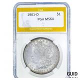 1901-O Morgan Silver Dollar PGA MS64
