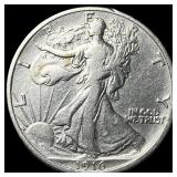 1916 Walking Liberty Half Dollar CLOSELY UNCIRCULA