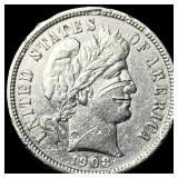 1908-D Silver Barber Dime HIGH GRADE