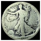 1916-S Silver Walking Liberty Half Dollar  NICELY