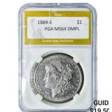 1889-S Morgan Silver Dollar PGA MS64DMPL