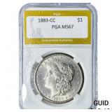 1883-CC Morgan Silver Dollar PGA MS67