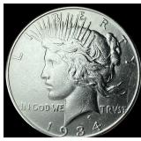 1934 Silver Peace Dollar UNCIRCULATED