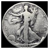1938-D Silver Walking Liberty Half Dollar  NICELY