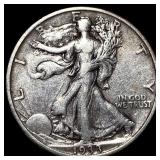 1933-S Silver Walking Liberty Half Dollar  NEARLY