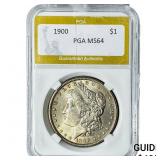 1900 Morgan Silver Dollar PGA MS64