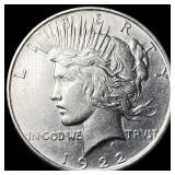 1922 Silver Peace Dollar CHOICE BU