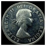 1958 Silver Dollar Canada British Columbia CHOICE