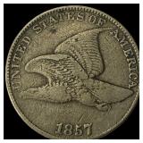 1857 Flying Eagle Cent NEARLY UNCIRCULATED