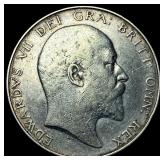 1902 Silver Great Britain Half Crown CLOSELY  UNC