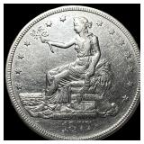 1877-S Silver Trade Dollar CLOSELY  UNCIRCULATED