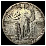 1917-D Type 1 Standing Liberty Quarter ABOUT  UNC