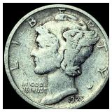 1925-D Silver Mercury Dime NEARLY  UNCIRCULATED