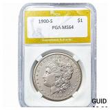 1900-S Morgan Silver Dollar PGA MS64
