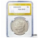 1900-O/CC Morgan Silver Dollar PGA XF40