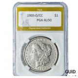 1900-O/CC Morgan Silver Dollar PGA AU50