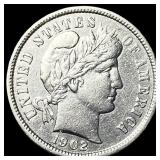 1902 Barber Dime GEM BU