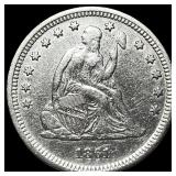 1861 Seated Liberty Quarter CLOSELY  UNCIRCULATED