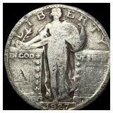 1927-S Silver Standing Liberty Quarter  LIGHTLY C