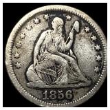 1856 Seated Liberty Quarter NEARLY  UNCIRCULATED