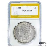 1904 Morgan Silver Dollar PGA MS64
