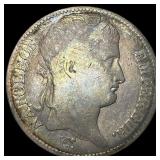 1811-A Silver 5 Francs Napoleon I France LIGHTLY C
