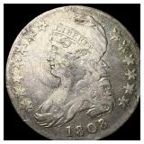 1808 Capped Bust Half Dollar LIGHTLY CIRCULATED