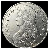 1830 Capped Bust Half Dollar CLOSELY UNCIRCULATED