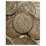 [20 coins] 1921 Morgan Silver Dollar Roll Ch Circ