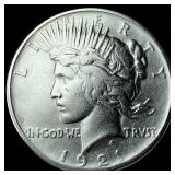 1921 Silver Peace Dollar CHOICE AU