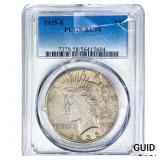 1935-S Silver Peace Dollar PCGS AU58