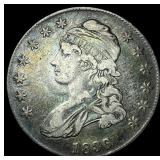 1836 Silver Capped Bust Half Dollar NEARLY  UNCIR