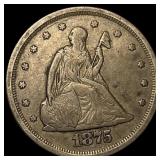 1875-S Silver Twenty Cents NEARLY UNCIRCULATED