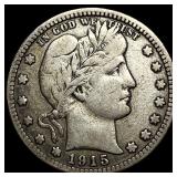 1915-D Silver Barber Quarter NEARLY  UNCIRCULATED