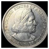 1893 Silver Columbian Half Dollar GEM BU