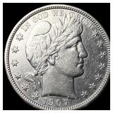 1907-D Silver Half Dollar (Barber) UNCIRCULATED