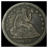 1839 Seated Liberty Quarter NEARLY UNCIRCULATED